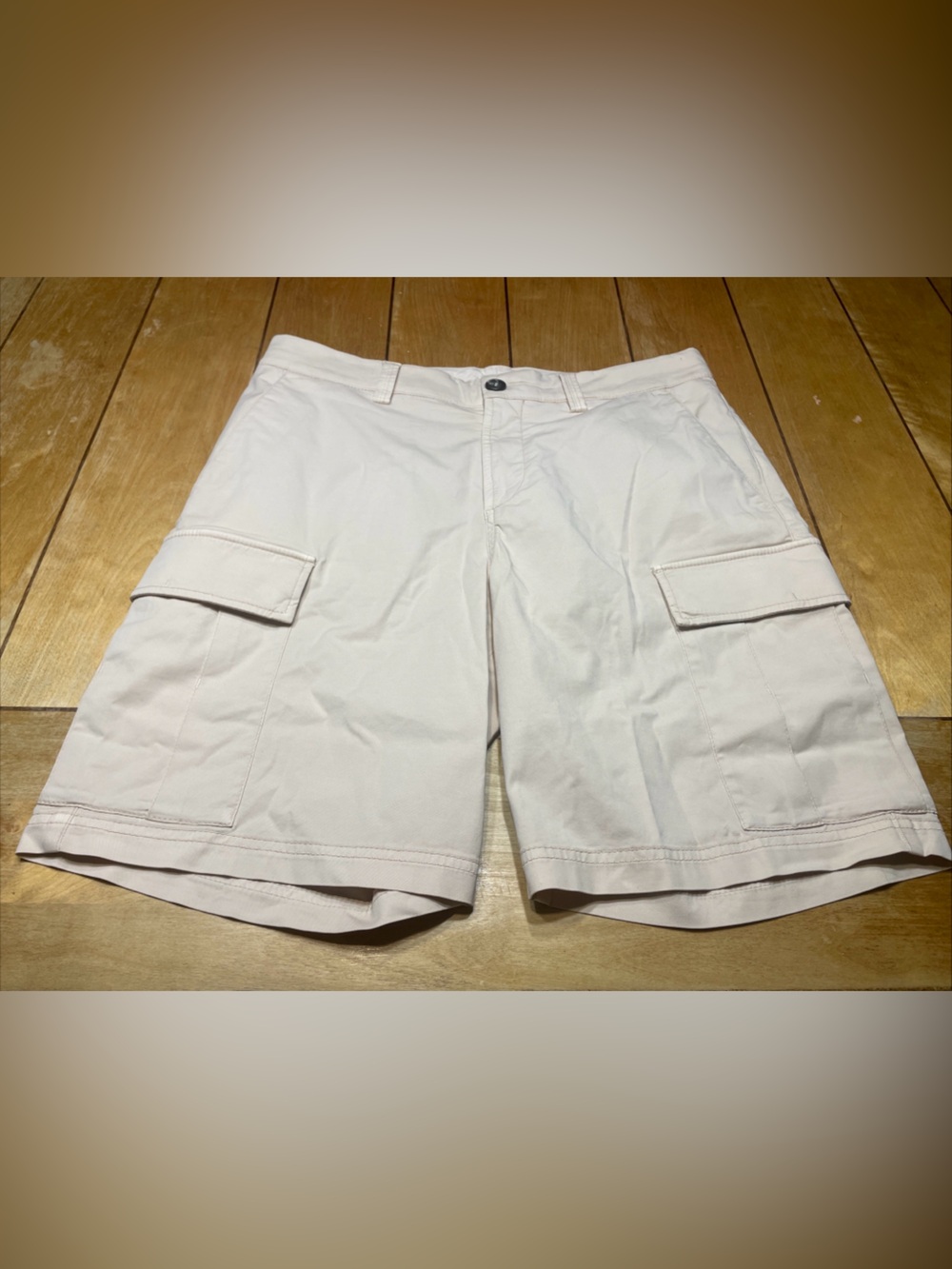 Brunello Cucinelli Beige Cargo Bermudas Shorts Size 48 EU/34 US Made in Italy